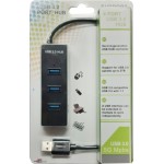 USB 3.0 4 Port HUB 5Mbps High Speed Controller A101 Black & White